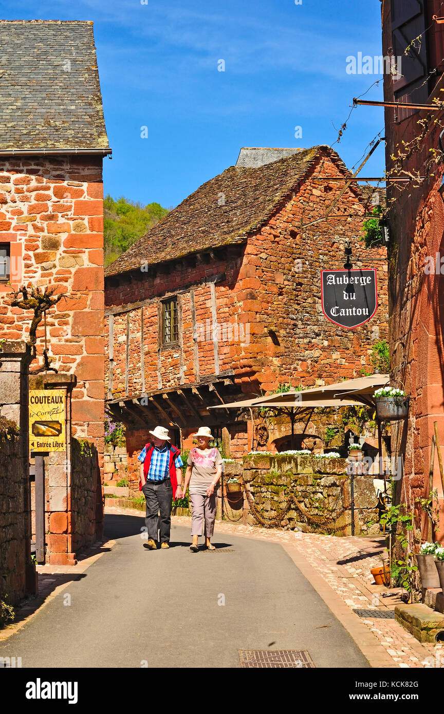 Collonges-la-rouge, département Corrèze, Limousin, france Banque D'Images