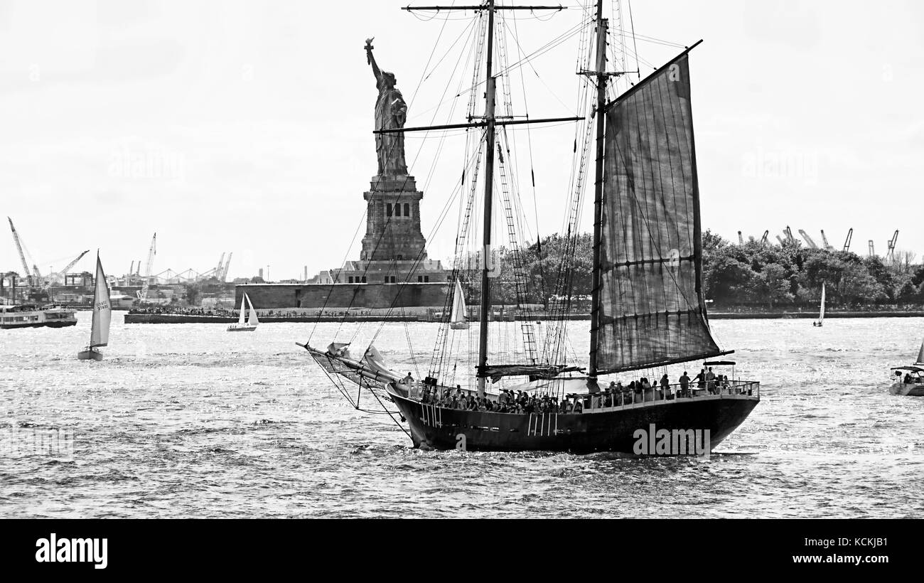 Vintage Voilier à New York Banque D'Images