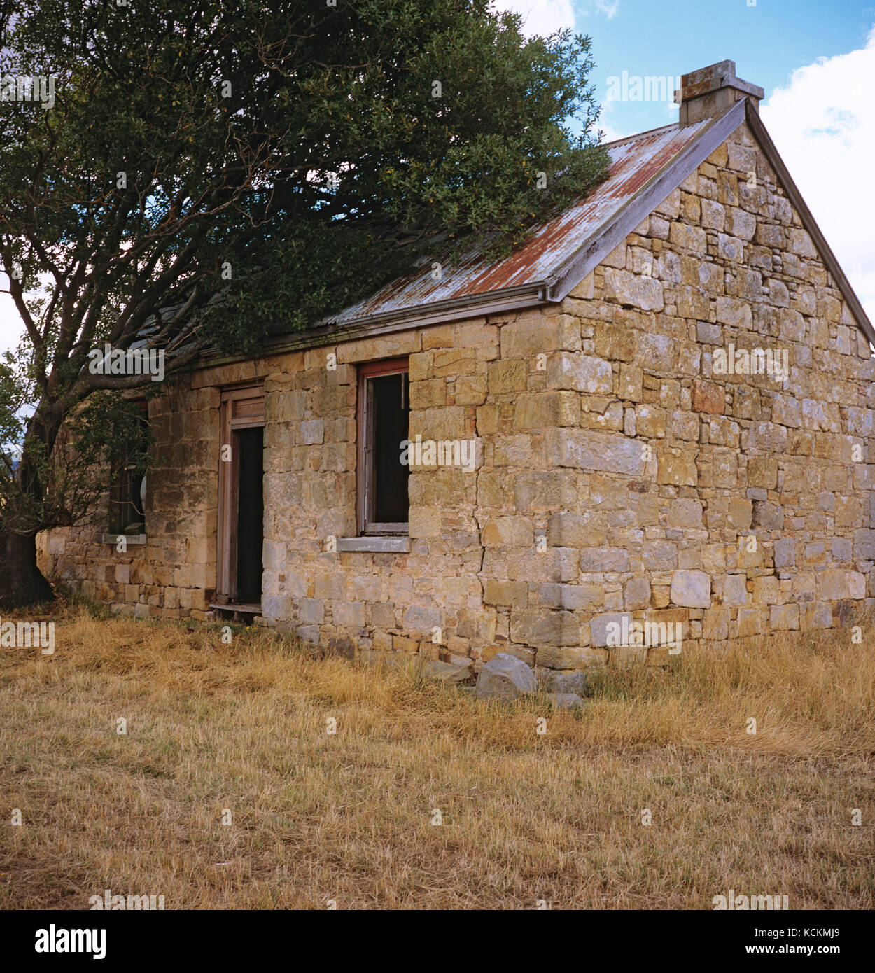 Ancienne maison de campagne près de Stonor, Midlands du sud, Tasmanie, Australie Banque D'Images