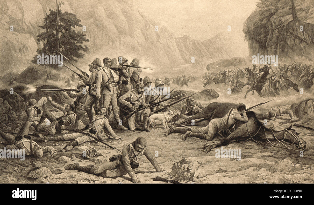 Les onze à Maiwand Banque D'Images