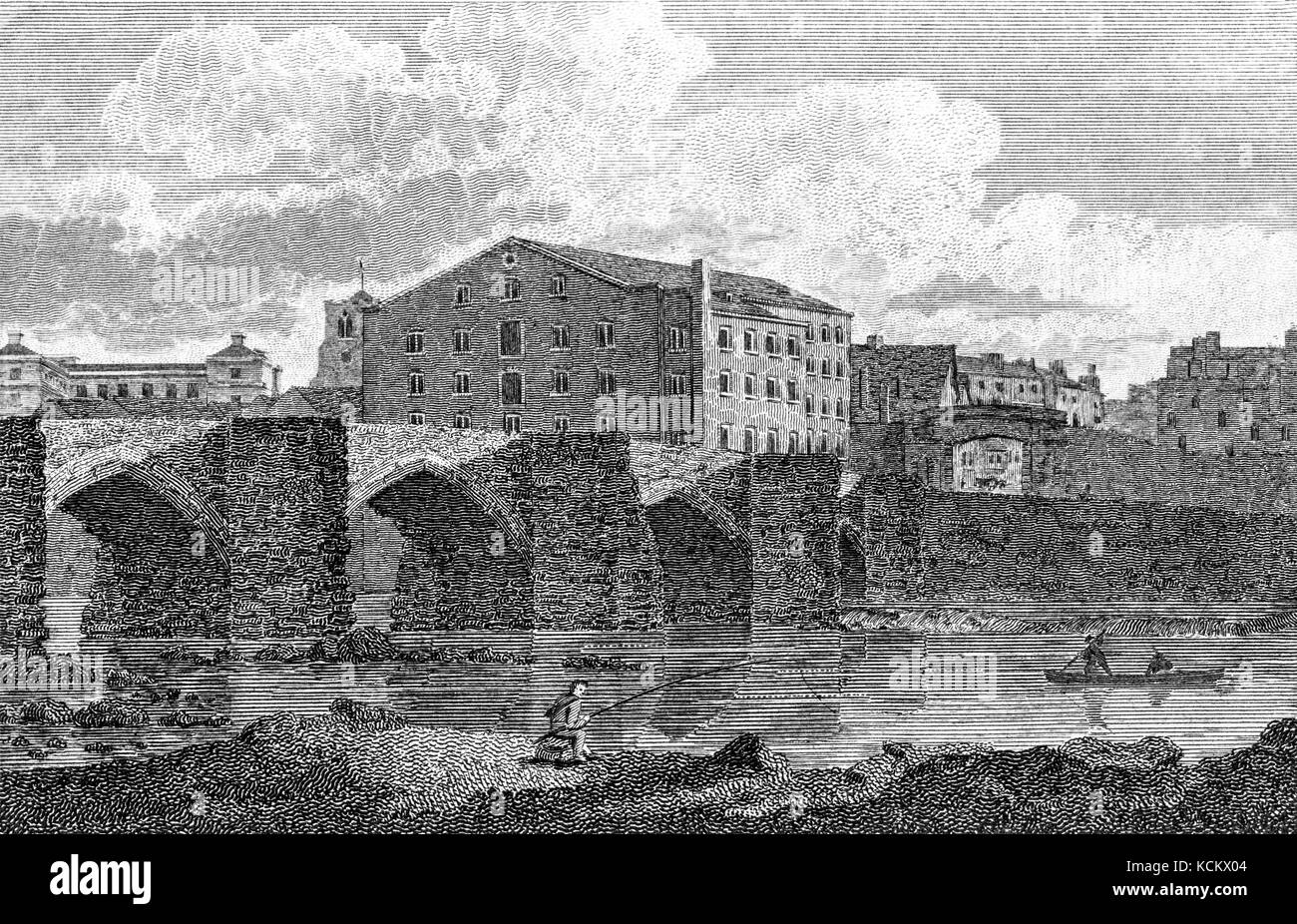 Une gravure de Chester numérisées à haute résolution à partir d'un livre imprimé en 1812. Croyait libres de droit. Banque D'Images