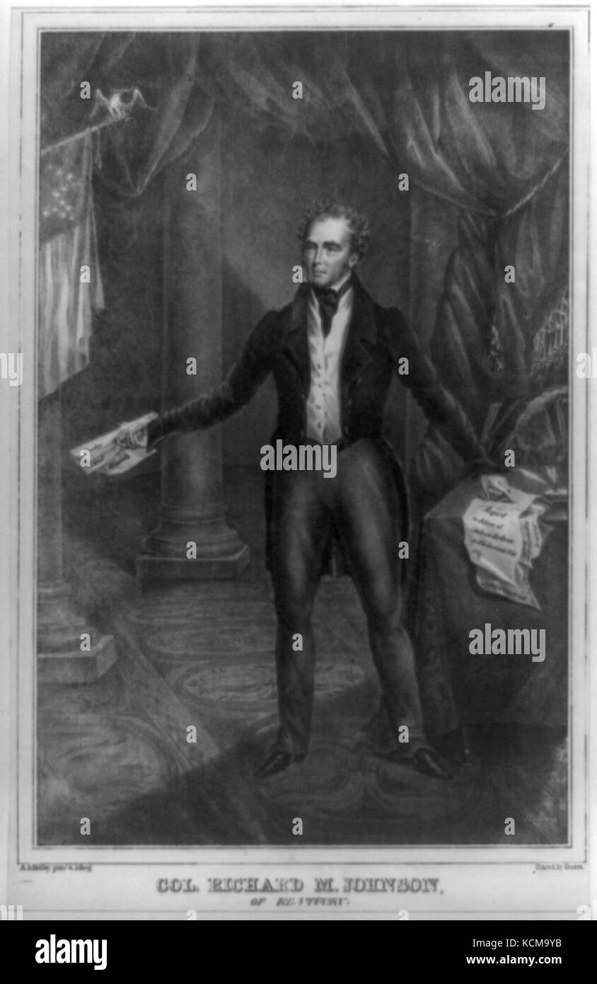 Le colonel Richard M. Johnson de New York Banque D'Images