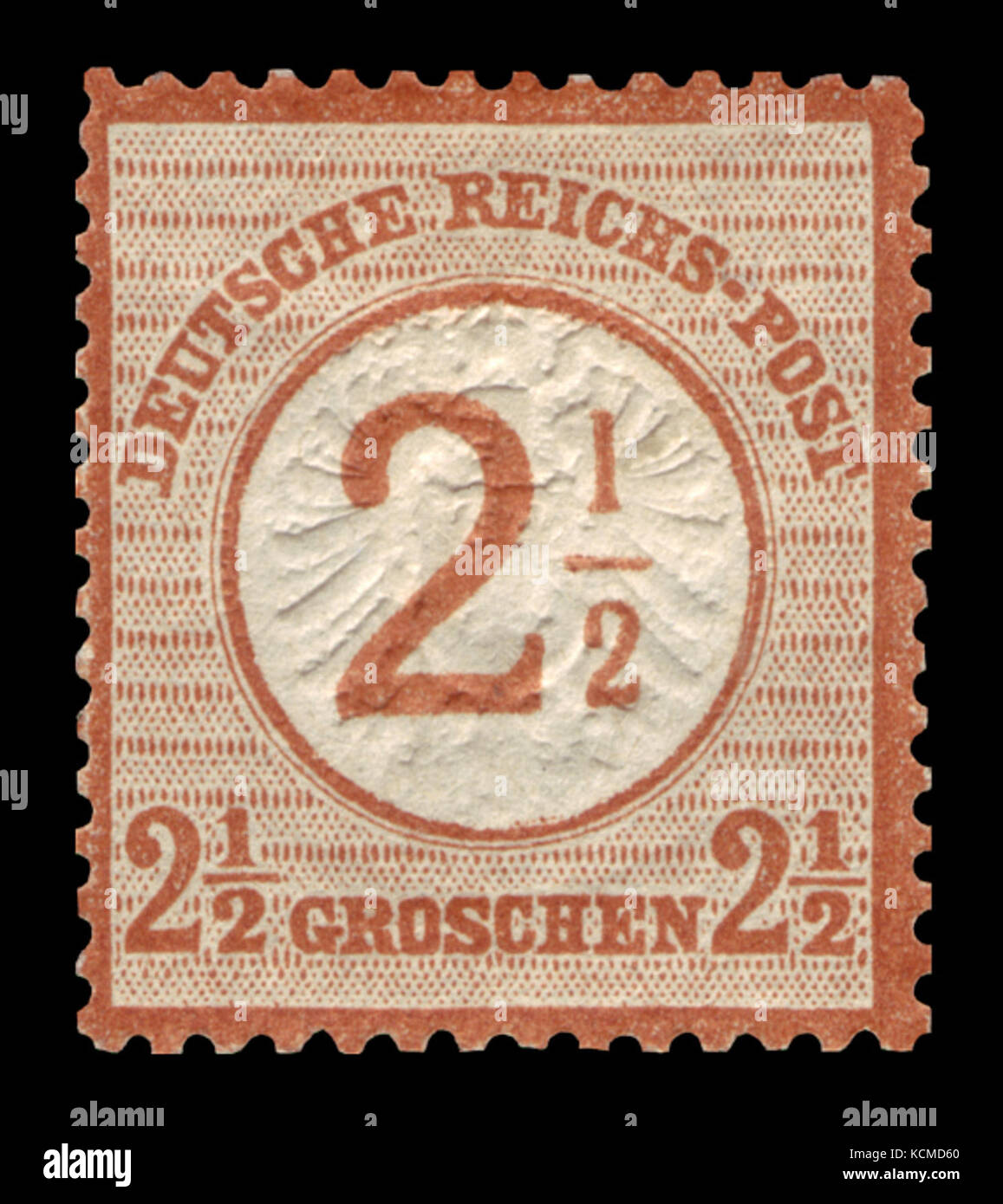 DR 1874 29 gr Brustschild Aufdruck 21 groschen 2 Banque D'Images