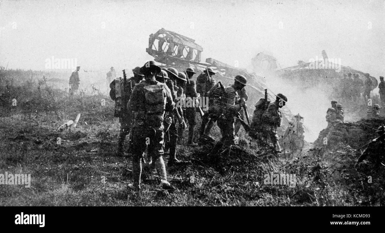 Collier's 1921 La Seconde Guerre mondiale, les soldats américains sur le  chemin de la ligne Hindenburg Photo Stock - Alamy