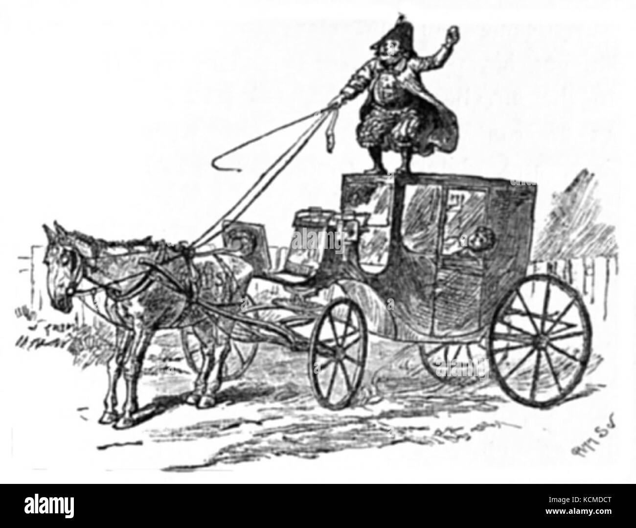 Une illustration de l'histoire classique pour enfants 'Davy et le gobelin', qui représente le personnage principal Davy interagissant avec un gobelin espiègle. L'histoire explore des thèmes fantastiques et des aventures enfantines. Banque D'Images