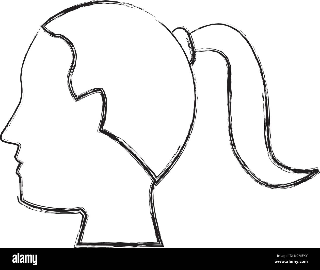 Femme chef d'ossature Illustration de Vecteur