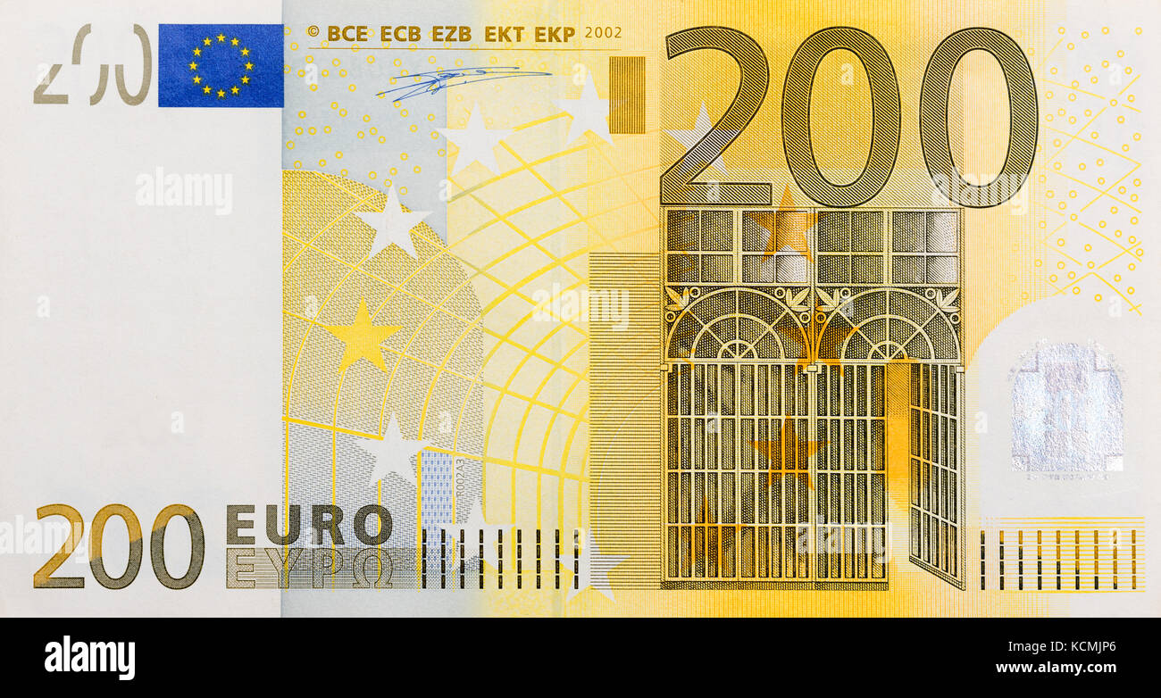 Billet De 20 Euros Taille Reelle A Imprimer Billet d'euro de deux cents Photo Stock - Alamy