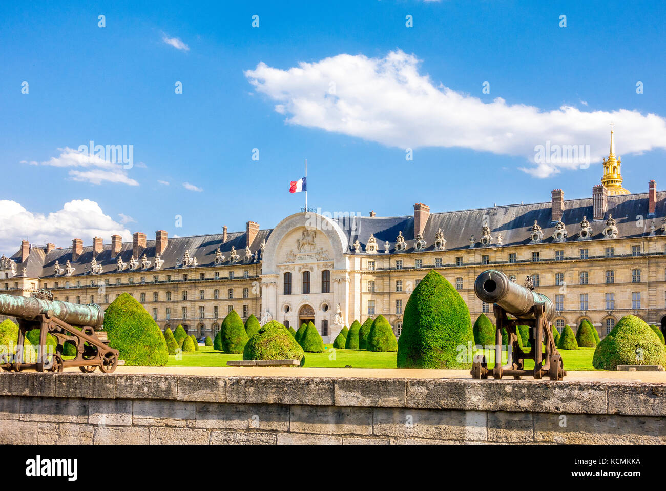 Les Invalides, communément connu sous le nom de Hôtel National des Invalides, ou aussi comme l'Hôtel des Invalides, dans le 7ème arrondissement de Paris, Franc Banque D'Images