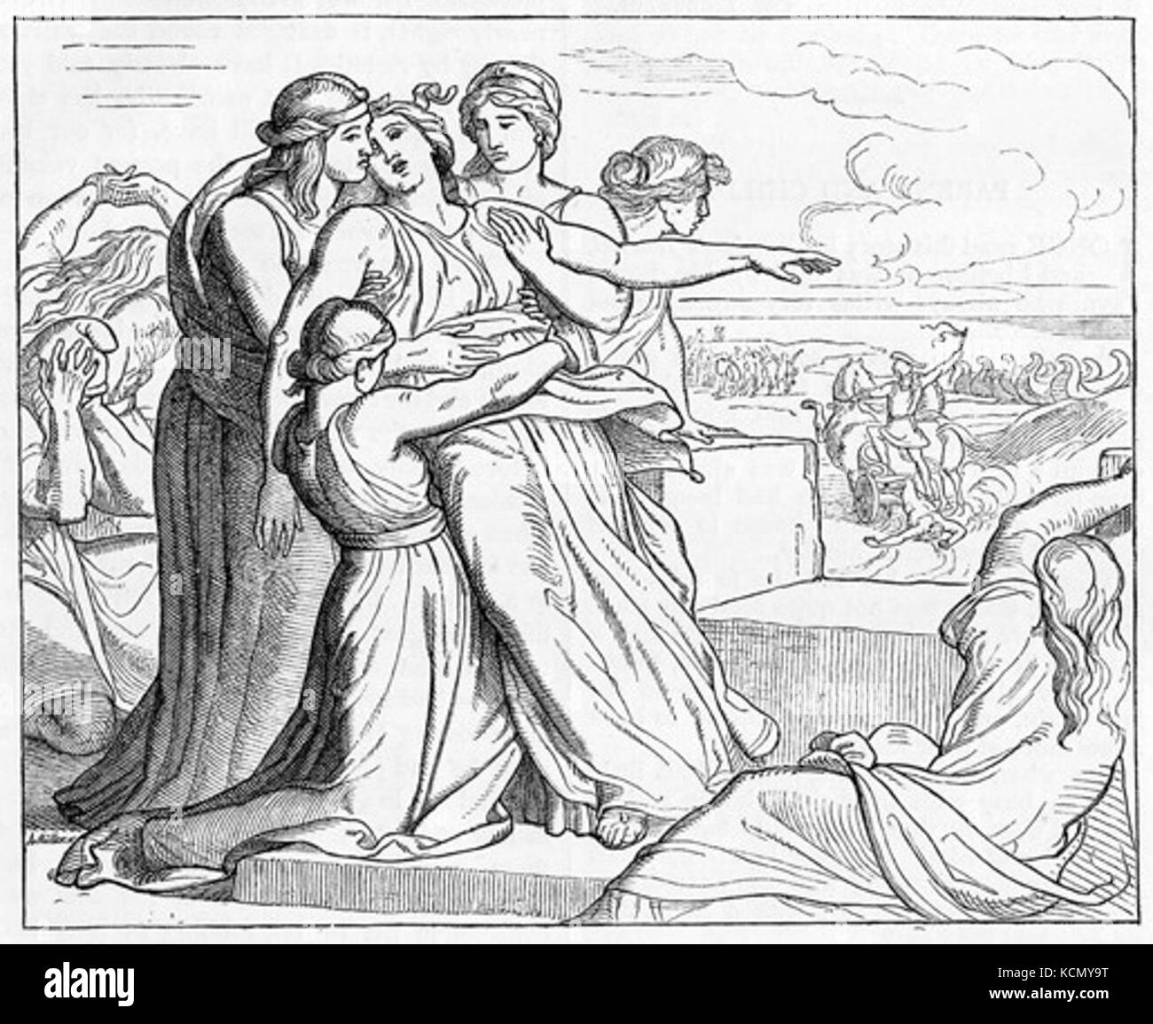 La douleur d'Andromaque à Hector Banque D'Images