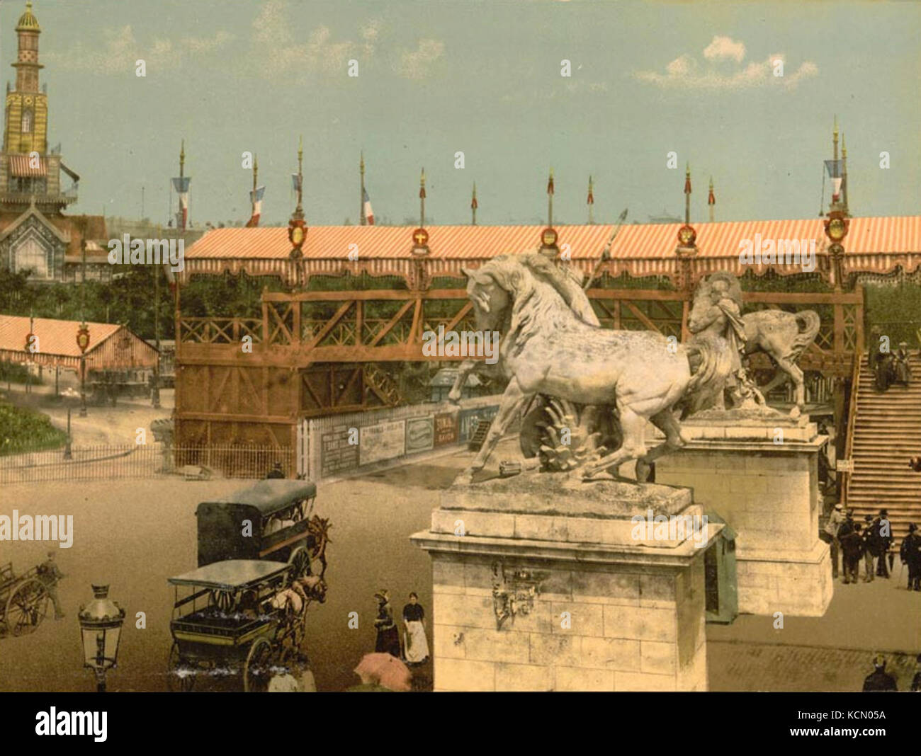 Universal Exposition 1889 Paris France (2) Banque D'Images Universal Exposition 1889 Paris France (2) Banque D'Images