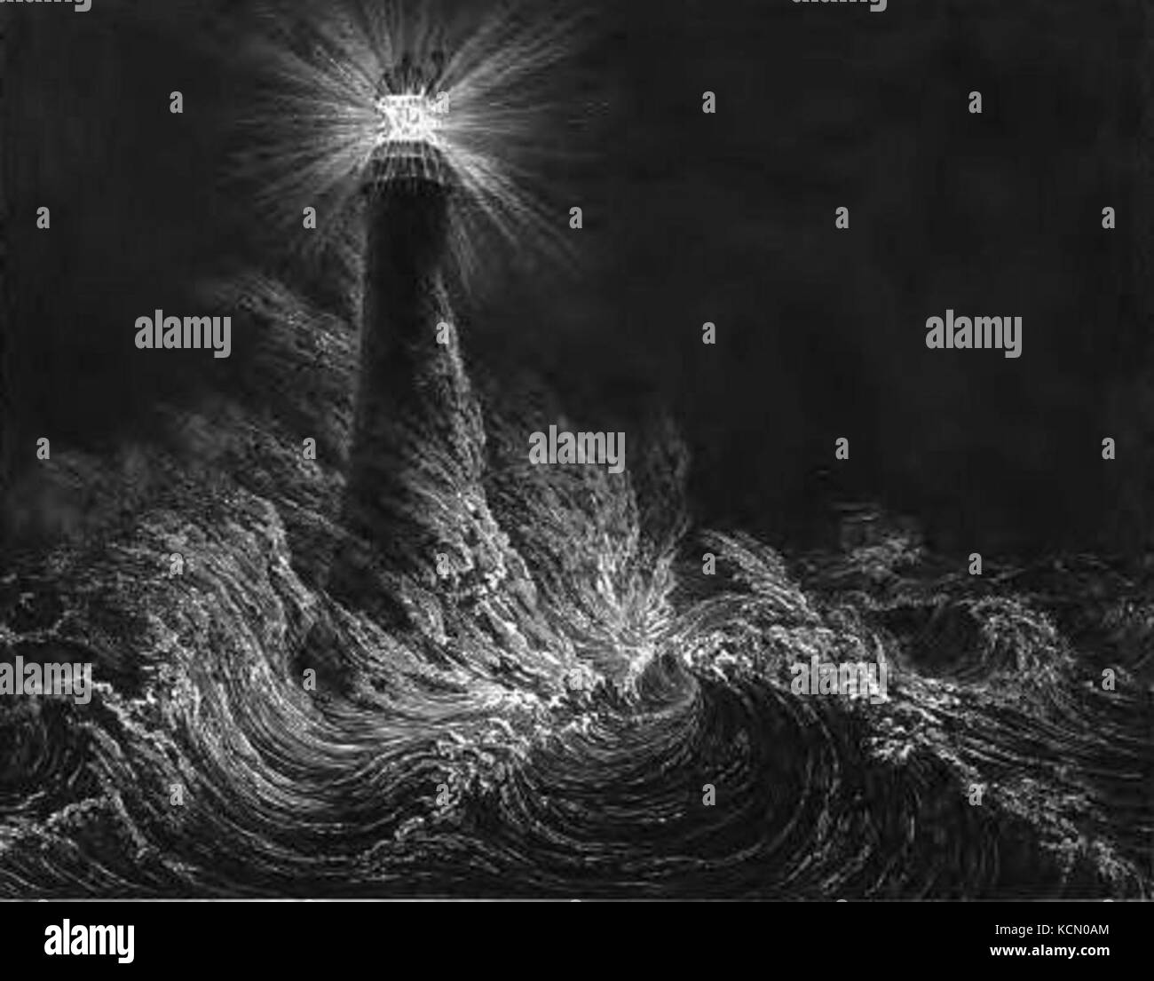 Bell Rock Lighthouse Google Book Search Notice biographique du regretté Robert Stevenson Banque D'Images