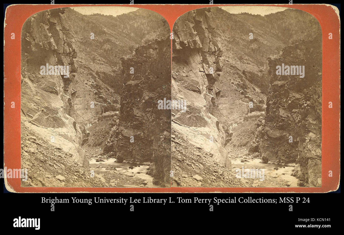 Devil's Gate, Weber Canyon Banque D'Images