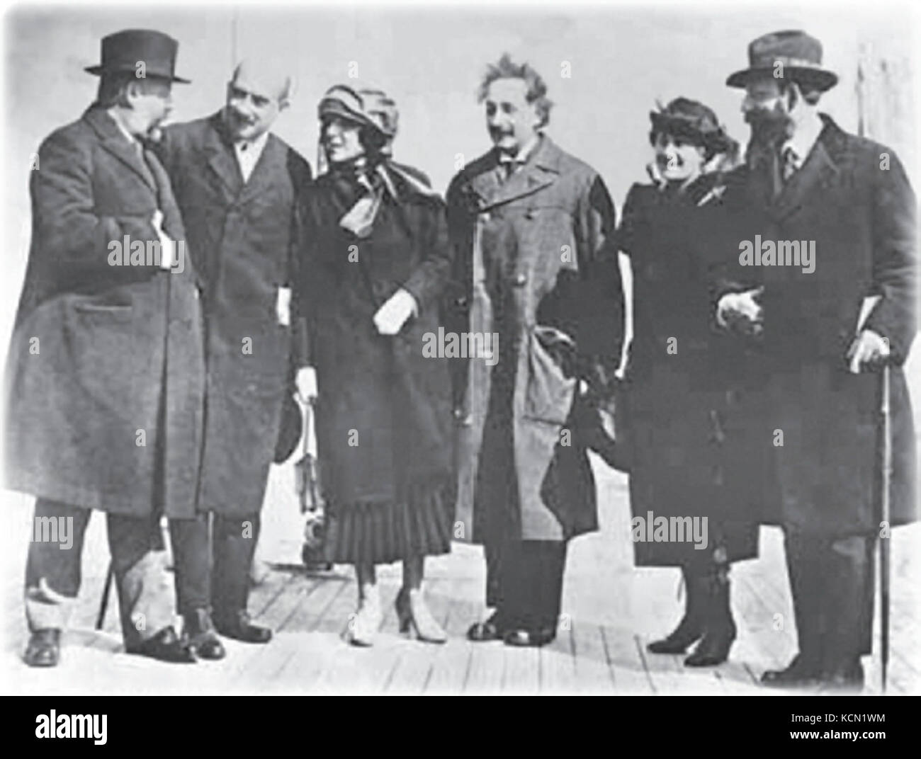 Albert Einstein avec Elsa Banque D'Images