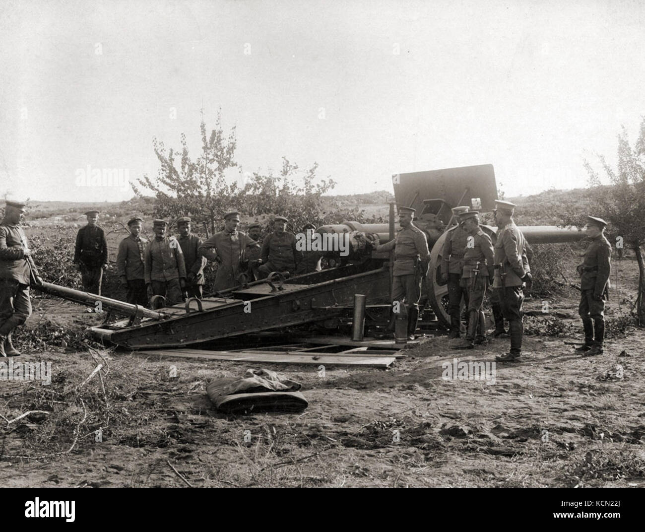 Feldkanone Spanien 15cm Banque D'Images
