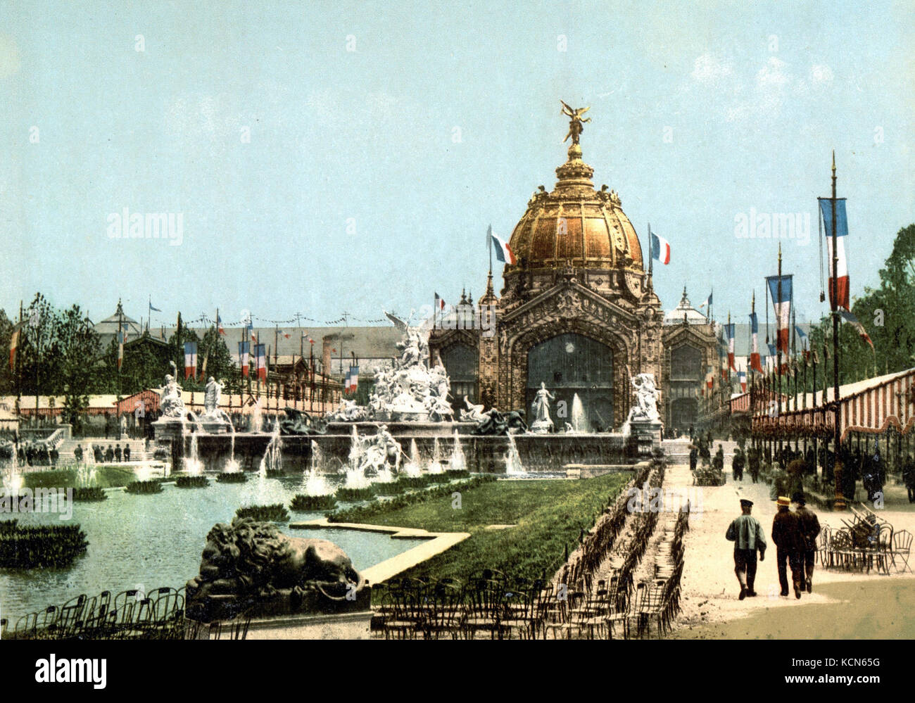 L'exposition universelle* de 1889 à Paris était une foire mondiale qui présentait les innovations technologiques et culturelles. Il est célèbre pour les débuts de la Tour Eiffel, symbole du progrès et de la modernité. Banque D'Images L'exposition universelle* de 1889 à Paris était une foire mondiale qui présentait les innovations technologiques et culturelles. Il est célèbre pour les débuts de la Tour Eiffel, symbole du progrès et de la modernité. Banque D'Images
