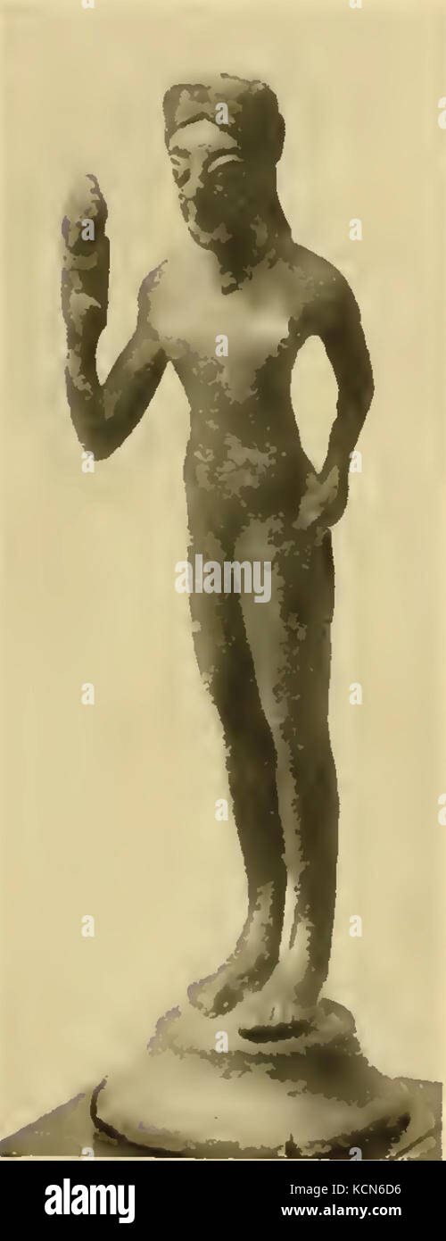 Fille avec lotus, Metropolitan Museum of Art, n° 06,1104 Banque D'Images