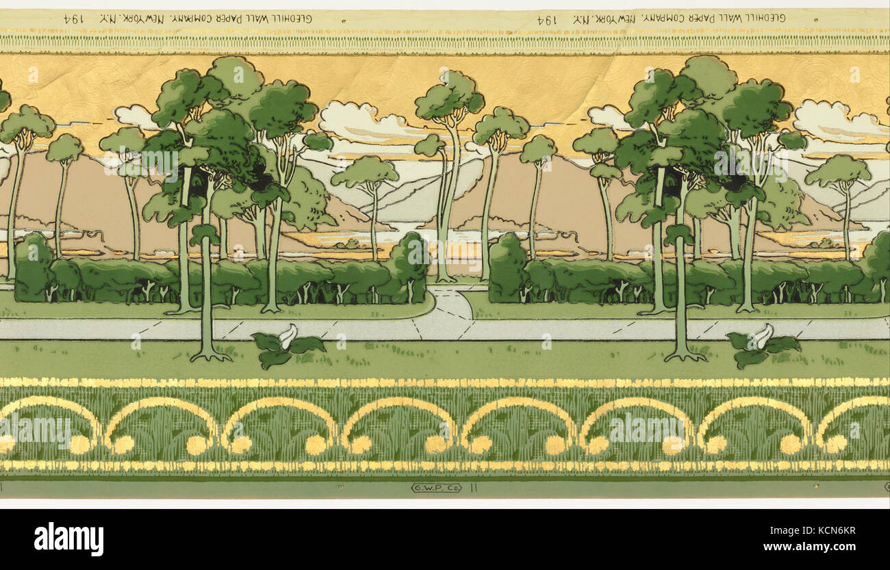 Gledhill Wall Paper Co. Frise Banque D'Images