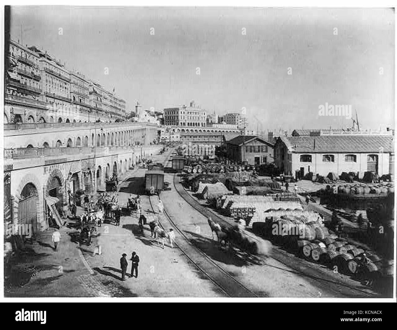 Dépôt d'Alger et de terrains de la gare de chemin de fer algérien RCAC2004707260 Banque D'Images