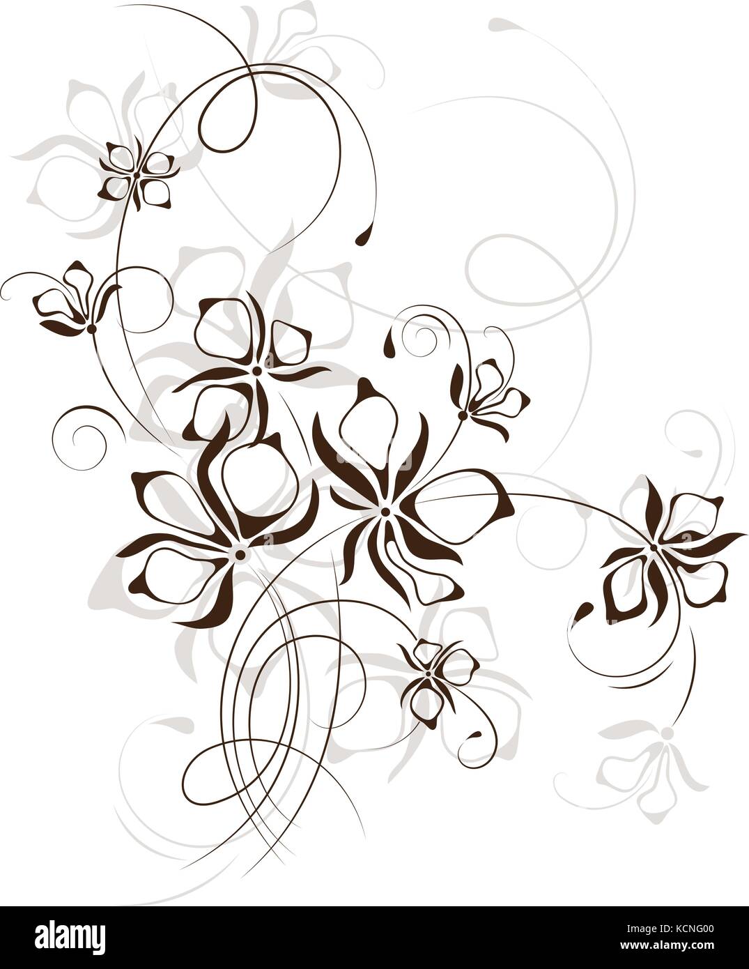 Vintage floral background, vector illustration Illustration de Vecteur