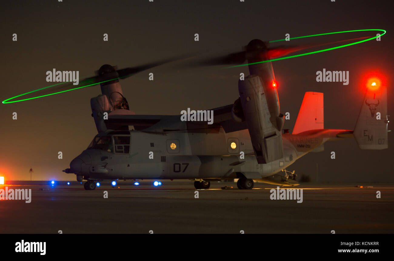 MV-22 Osprey C affecté à but spécial Groupe Force-Crisis Response-Africa air-sol marin Banque D'Images