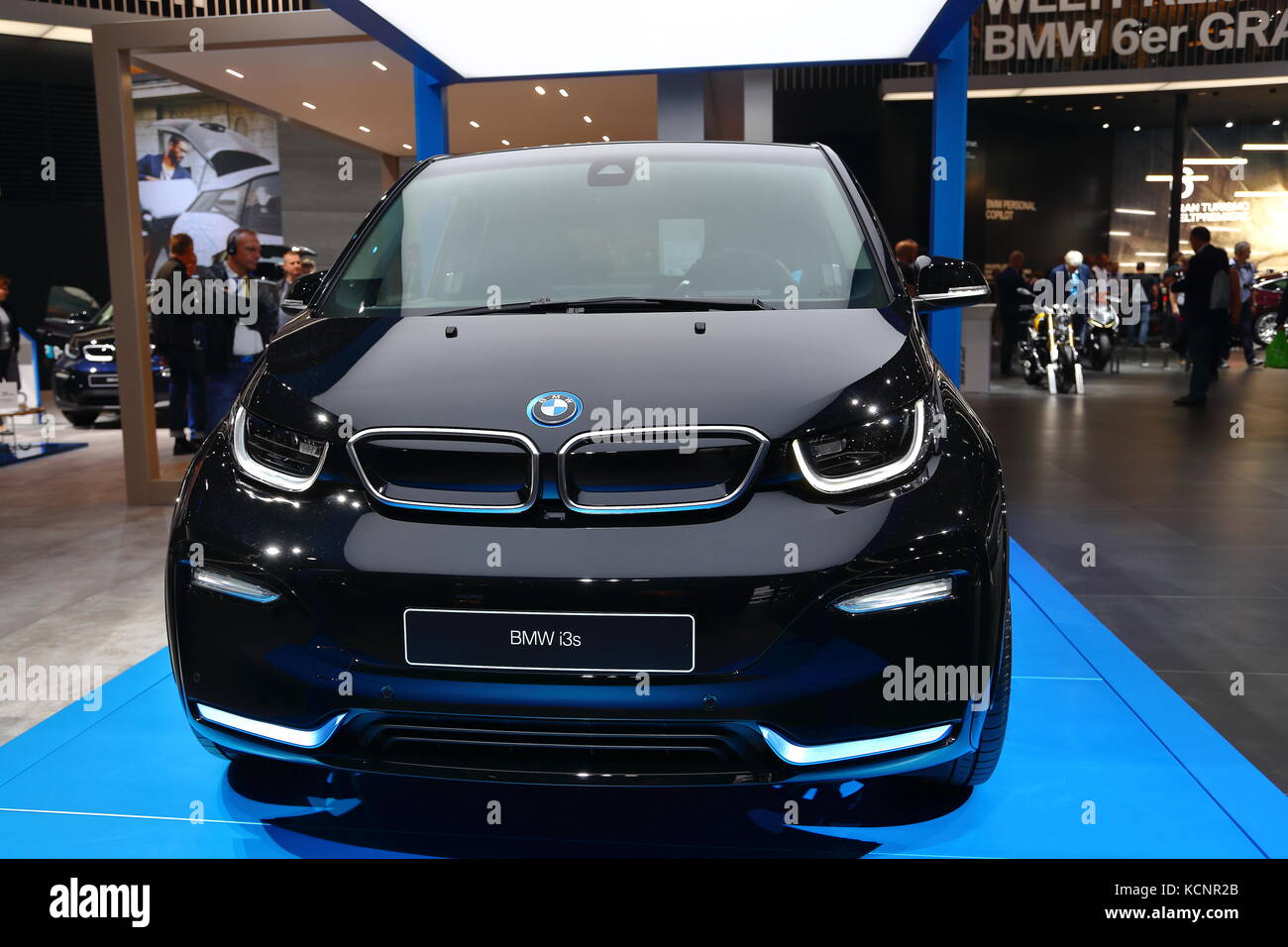 Les constructeurs automobiles ont présenté leurs derniers modèles au salon de l'automobile de Francfort en Allemagne en 2017 Banque D'Images