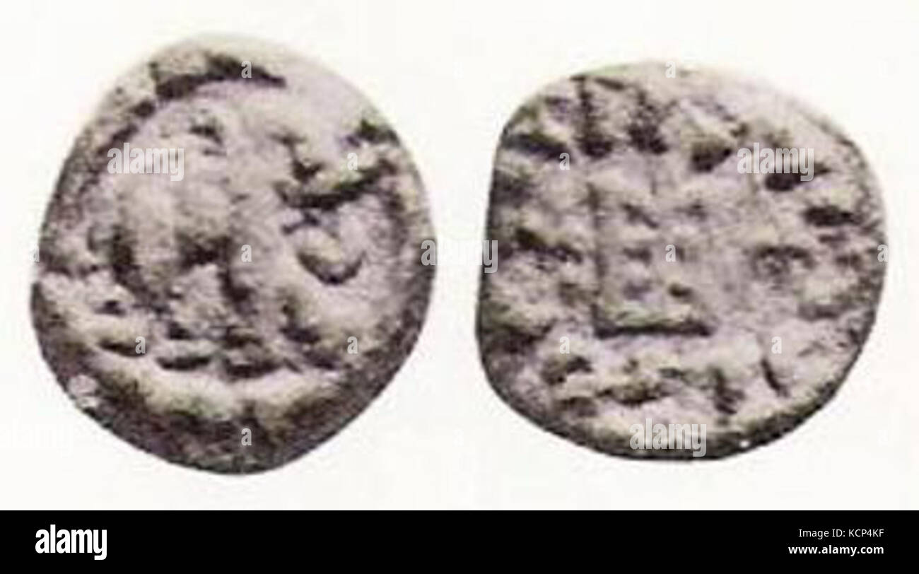 Coin de Indo roi grec Zoilos II Banque D'Images