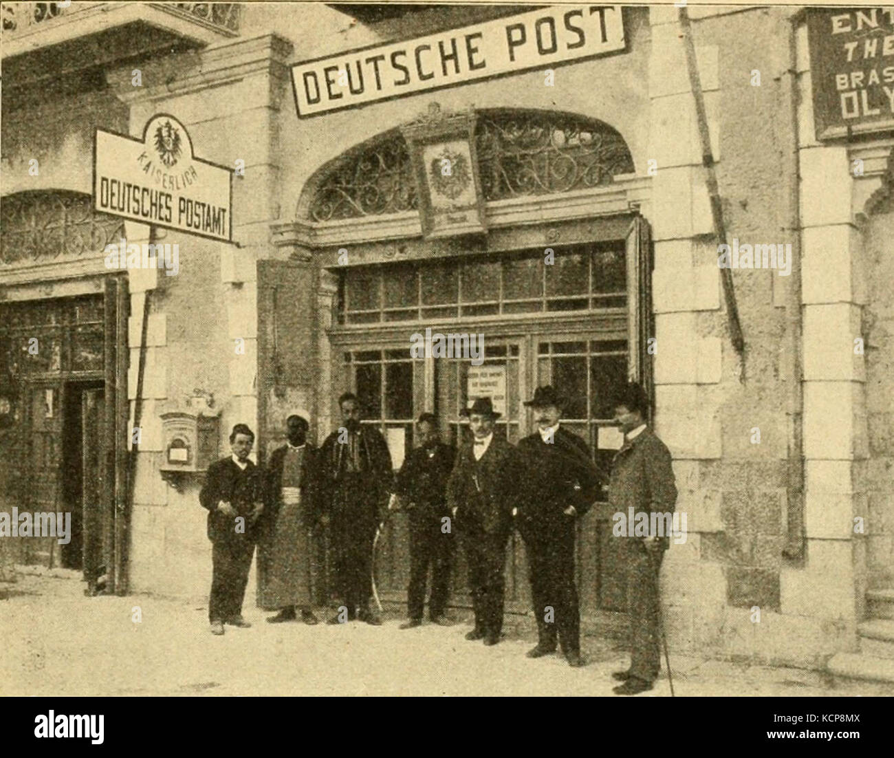 Bureau de poste allemand à Jérusalem Banque D'Images