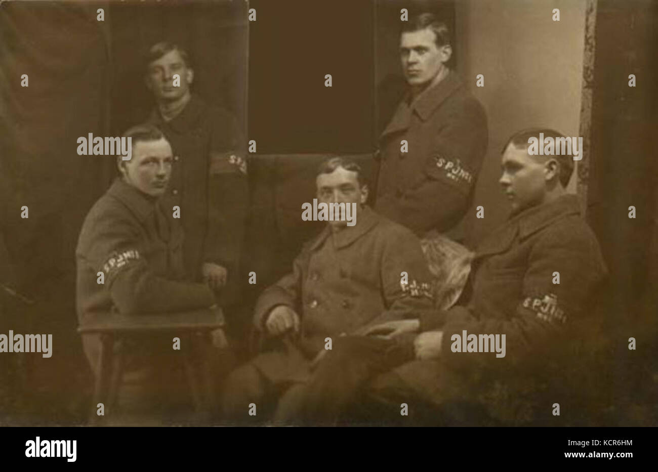 Garde rouge finlandais de l'équipe de train blindé 1918 Photo Stock - Alamy