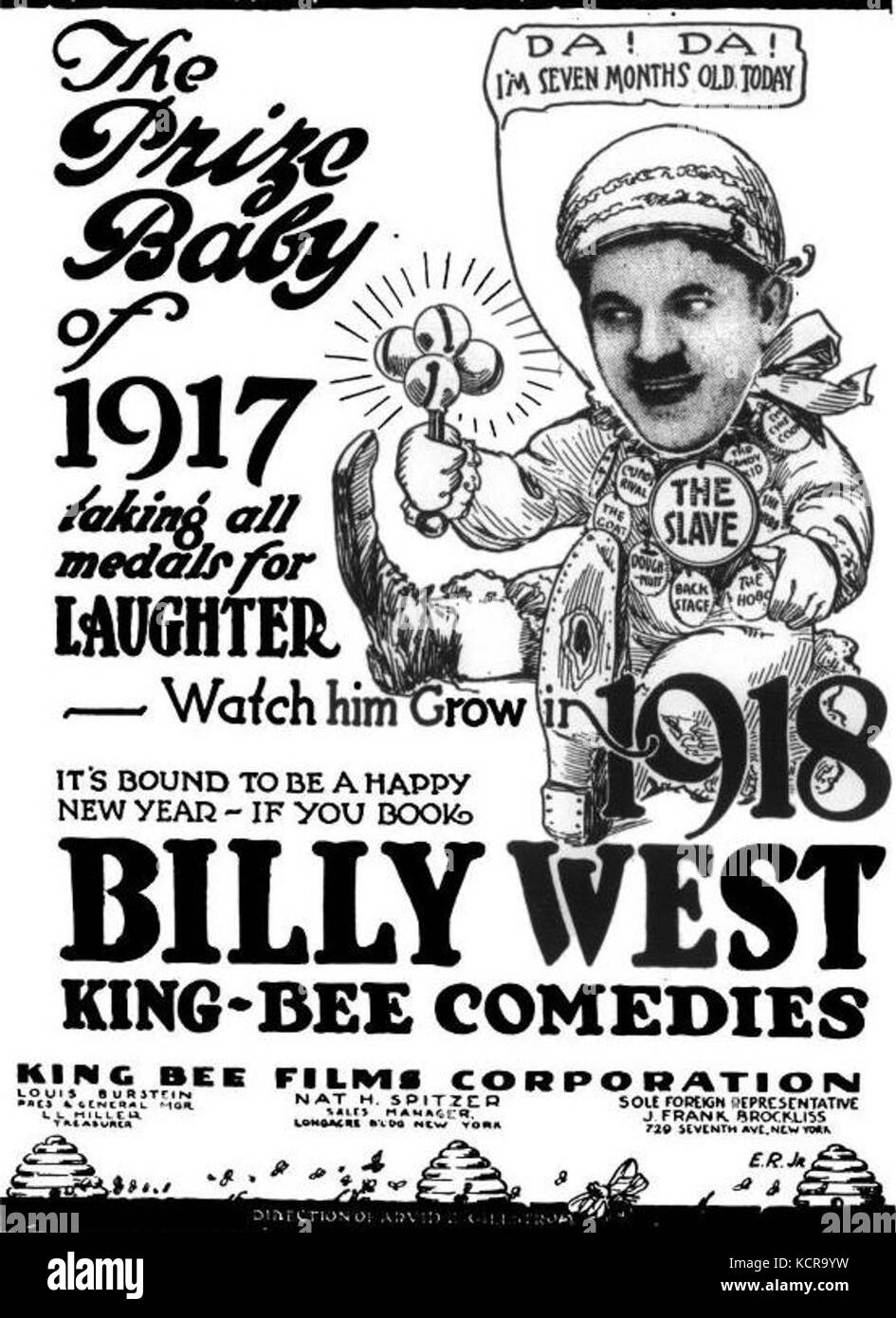 Billy West Dec 1917 Variété Banque D'Images