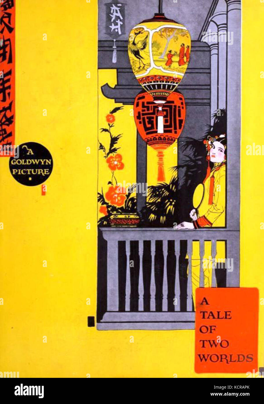 'A Tale of Two Worlds' (1921) explore le contraste entre deux royaumes ou réalités différents, mettant en valeur un récit qui met l'accent sur le conflit ou la coexistence entre eux. L’œuvre met en lumière les thèmes de la dualité et de l’expérience humaine. Banque D'Images