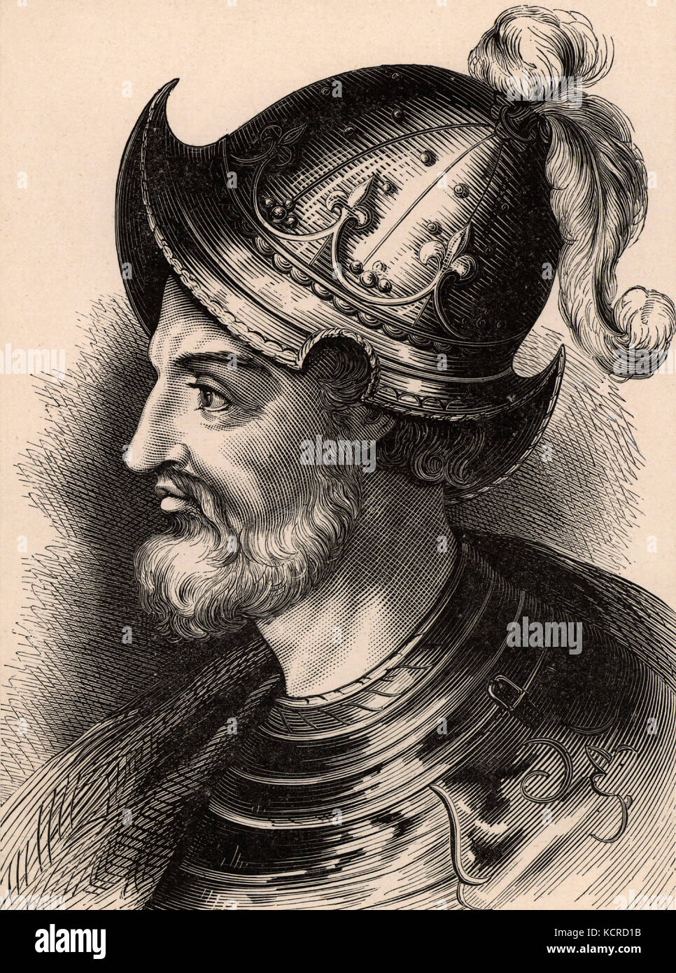 Etienne de Blois, roi d'Angleterre à partir de 1135 Banque D'Images