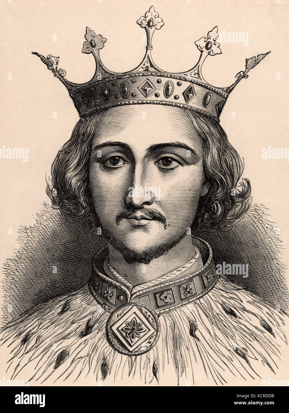 Richard II, roi d'Angleterre à partir de 1377 Banque D'Images