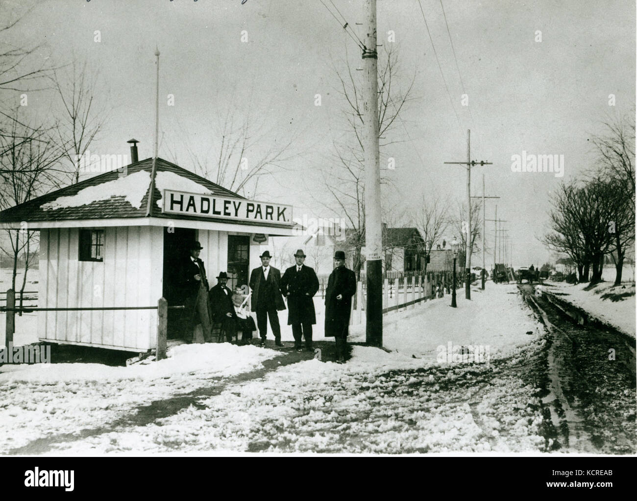 Hadley Park abri à l'intersection de Boulevard et Avenue Gravois Kingshighway Banque D'Images