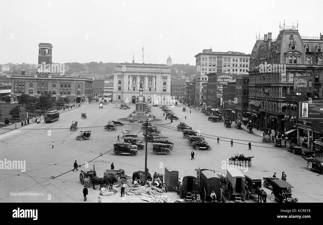 Lieu d'échange, Providence, R.I. ca 19001920 LOC ID 4a24482version recadrée Banque D'Images