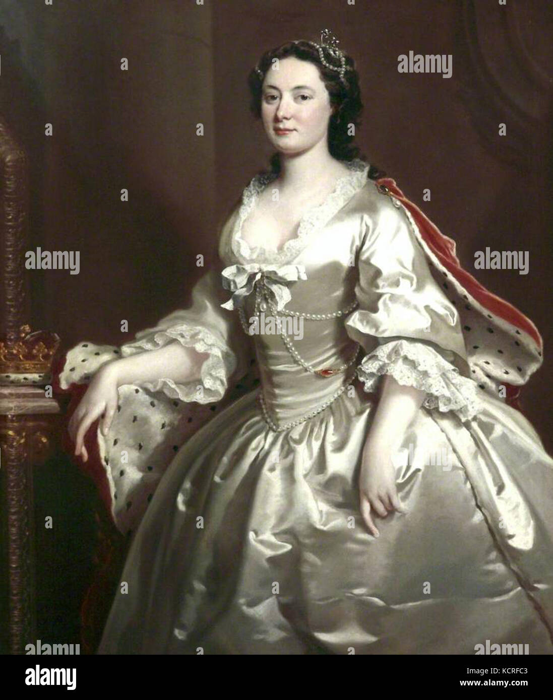 Anne Wells, alias Duchesse de Chandos (mort en 1759) par Joseph Highmore, dans la Walker Art Gallery Banque D'Images