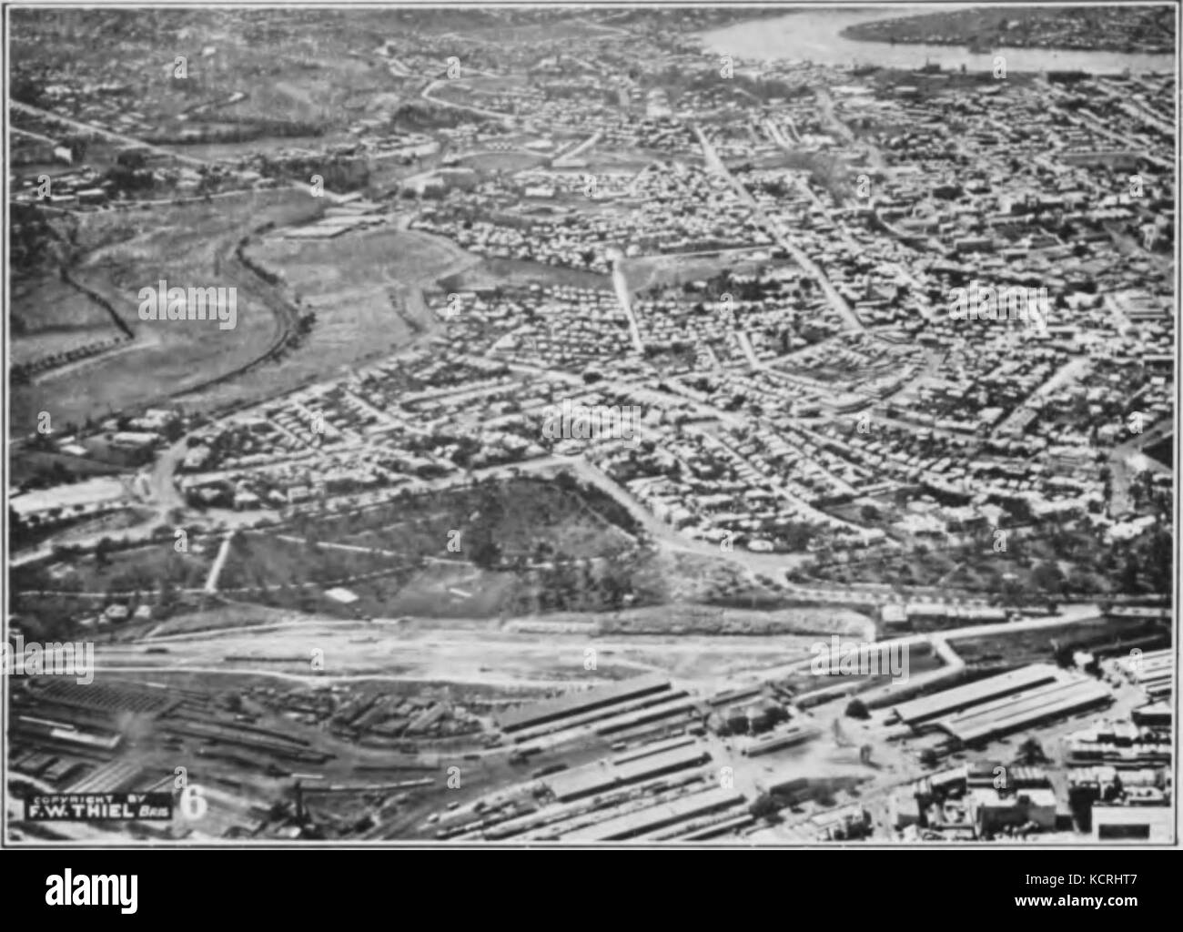 Brisbane, à partir de l'air, pg 14 Banque D'Images