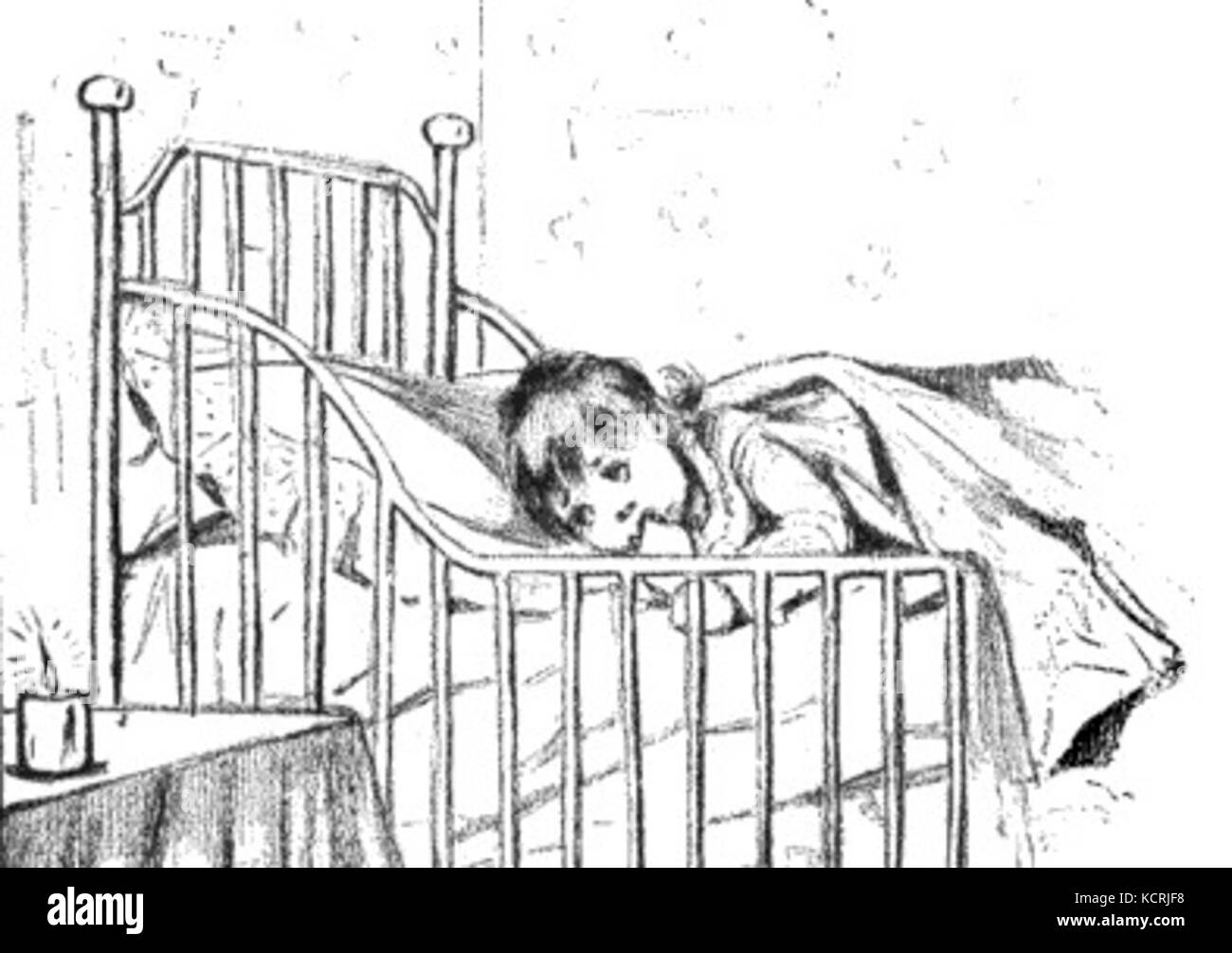 Peur du noir Banque D'Images