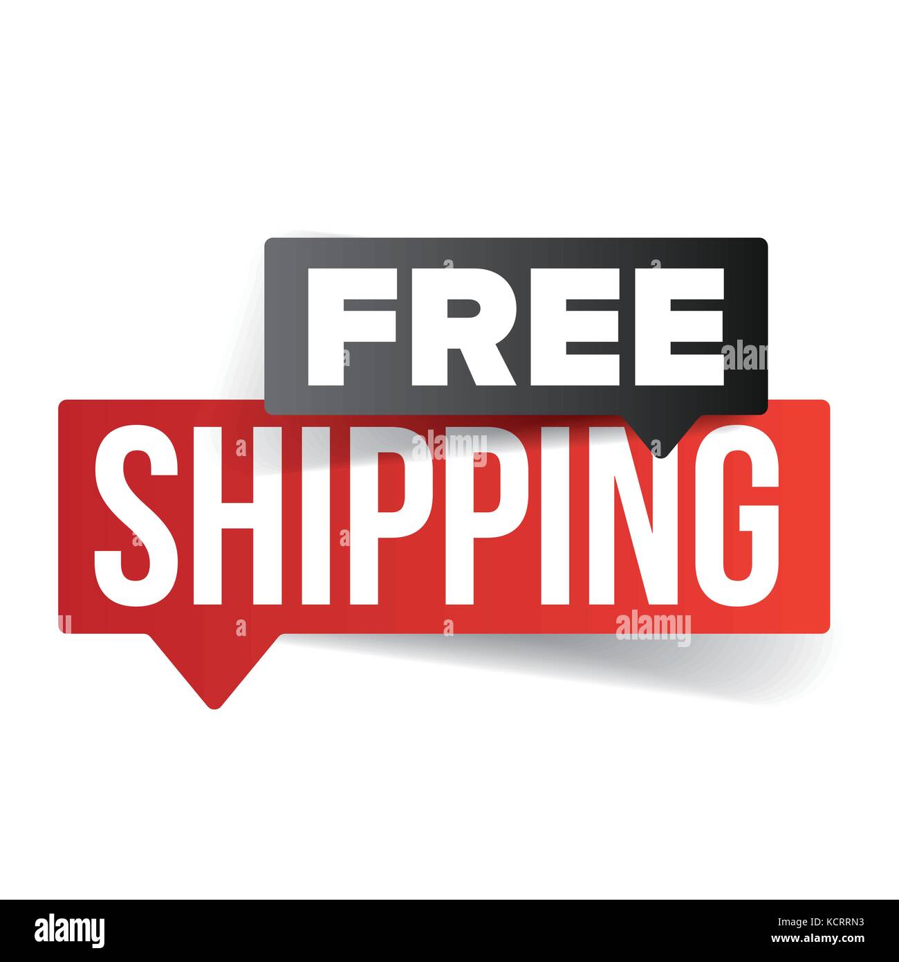 Livraison gratuite speech bubble Illustration de Vecteur