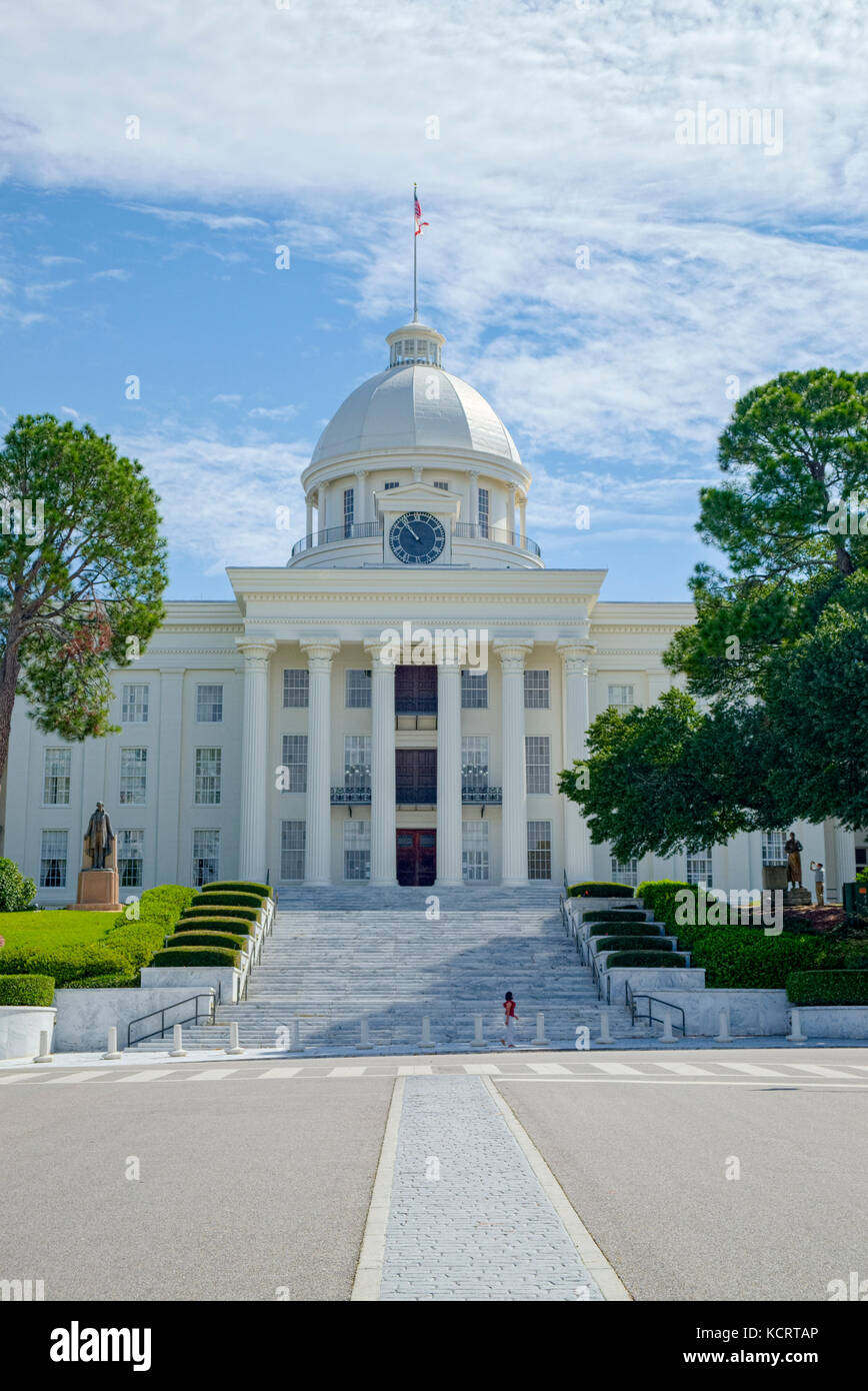 La California State Capitol building à Montgomery, en Alabama est le siège du gouvernement de l'état de l'Alabama en Alabama aux États-Unis. Banque D'Images