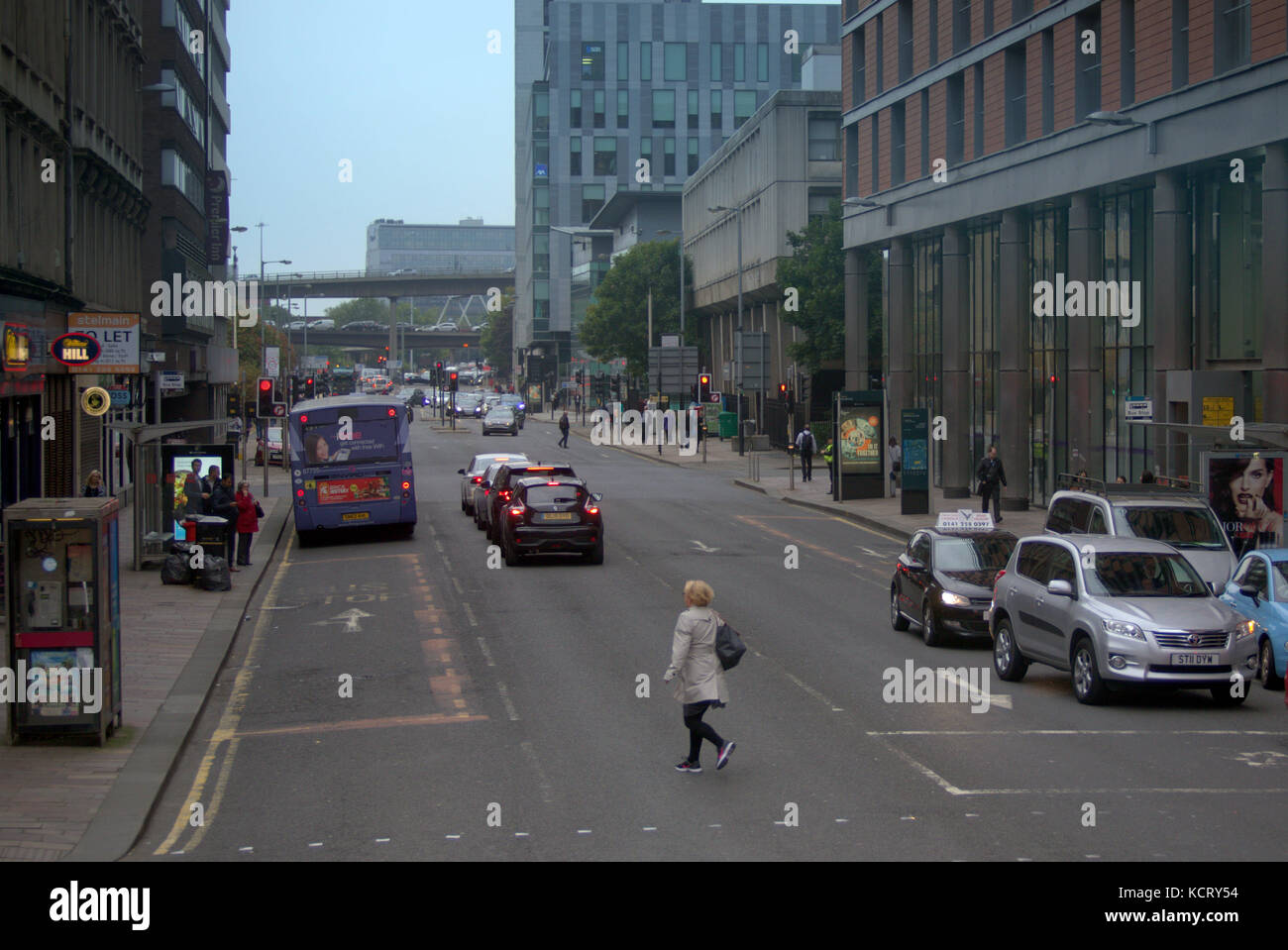 Argyle Street a814 près de l'avant de l''autoroute m8 croix anderston Banque D'Images