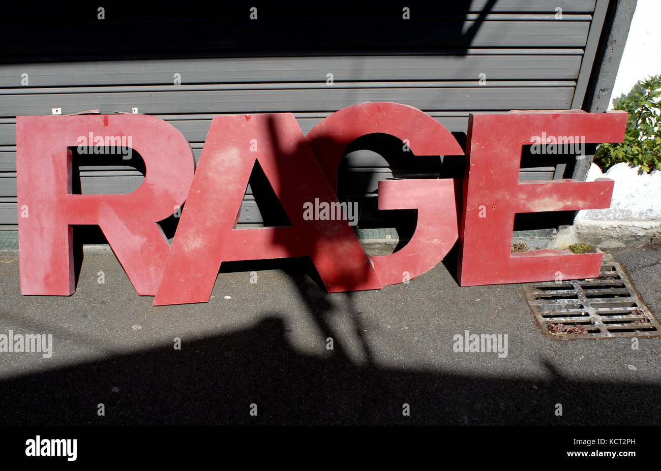 RAGE Banque D'Images