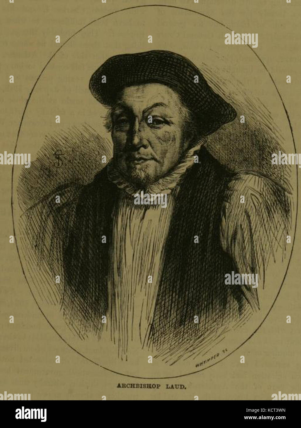 L'archevêque William Laud était un ecclésiastique et théologien anglais, connu pour son rôle controversé dans l'église et la politique anglaise au XVIIe siècle. Banque D'Images