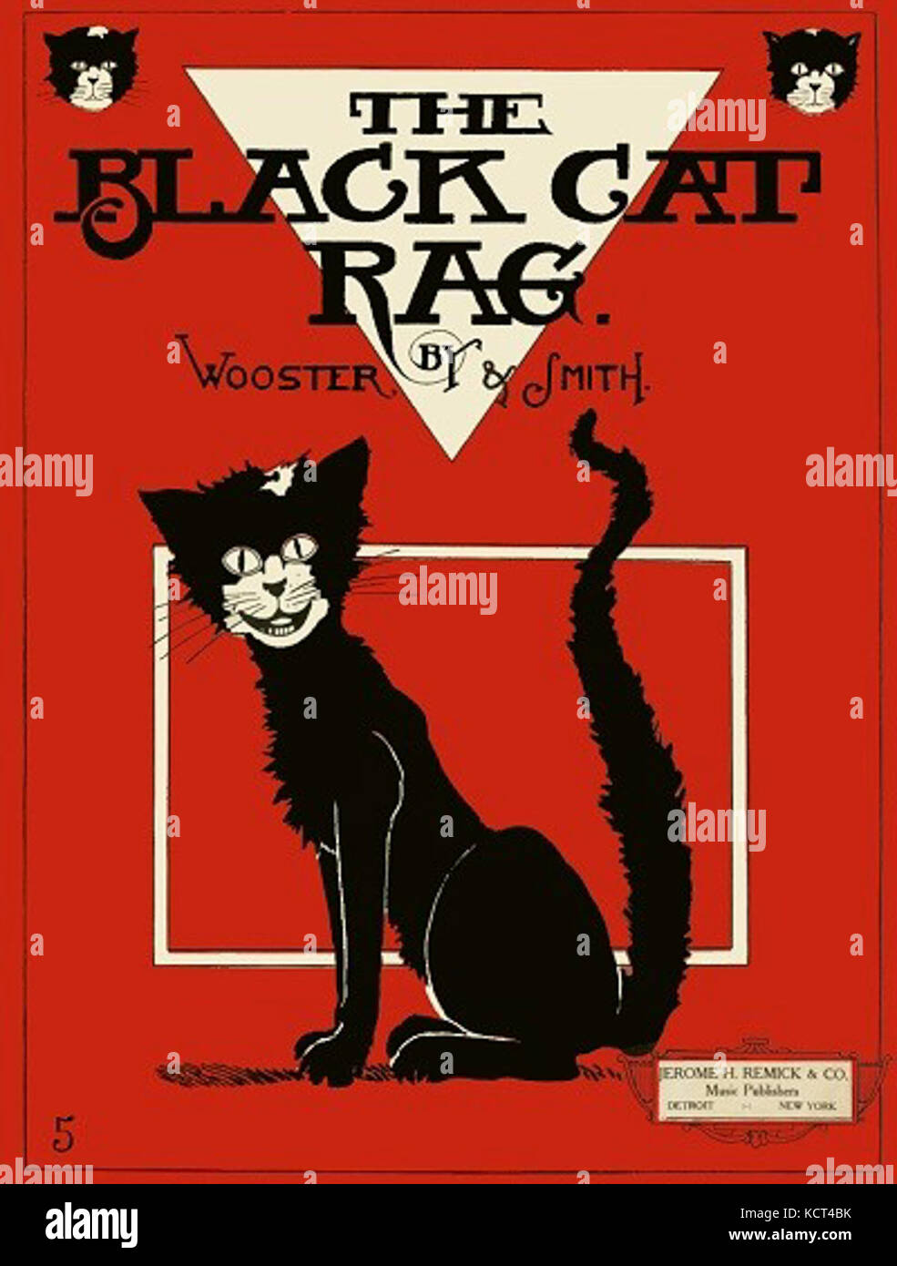 Black Cat Rag Banque D'Images
