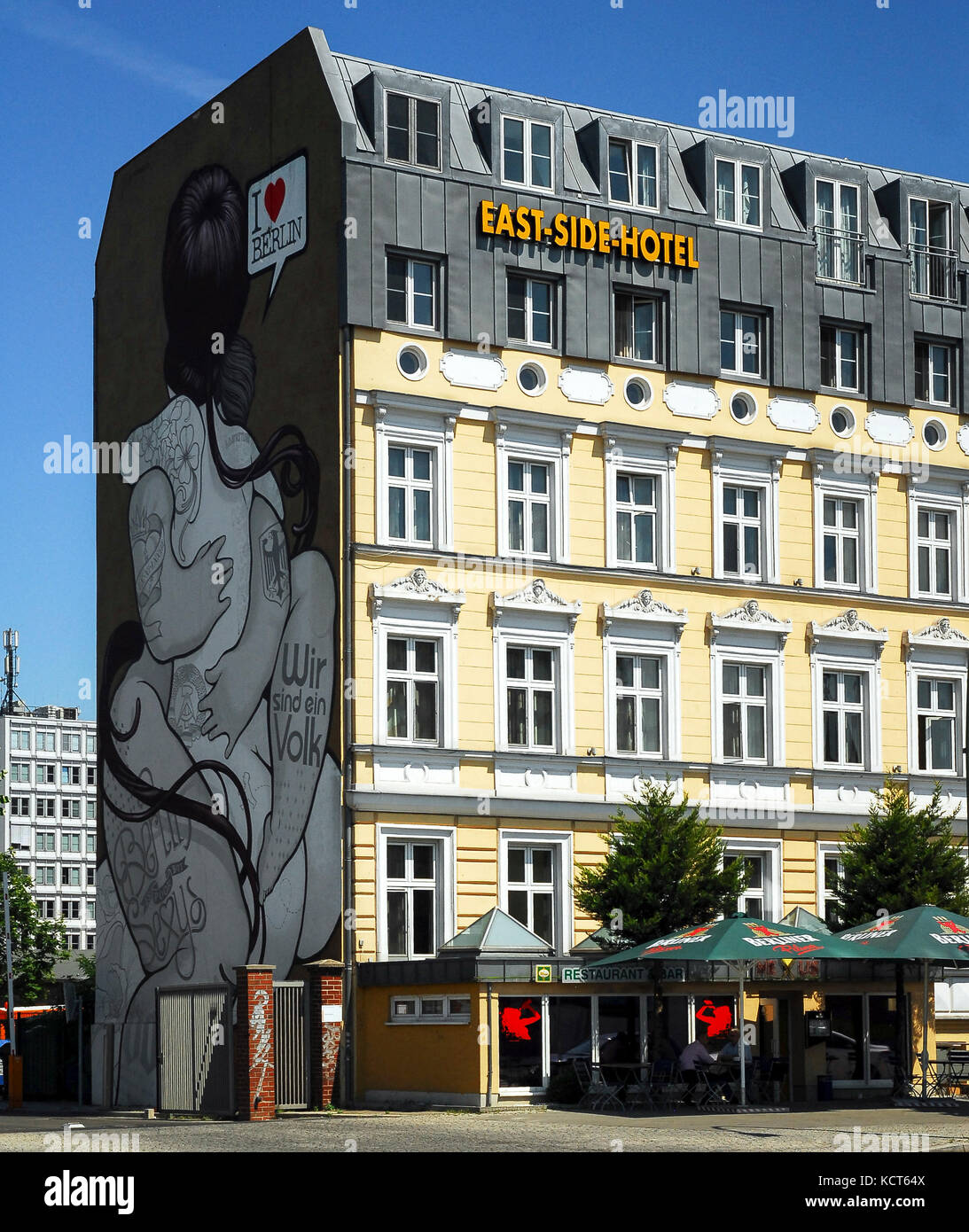 BERLIN-MAI 31: L'hôtel est dans l'ancien Berlin est, quartier Friedrichshain, Berlin, sur 31 mai,2011. Banque D'Images