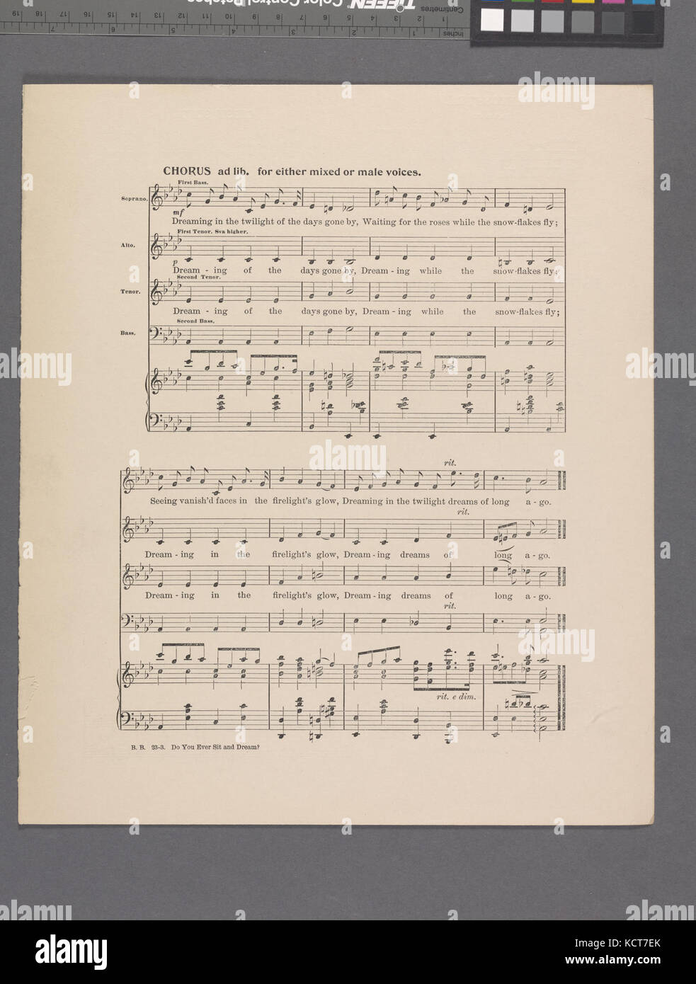 Vous arrive-t-il s'asseoir et rêver (NYPL Hadès 6088401957759) Banque D'Images