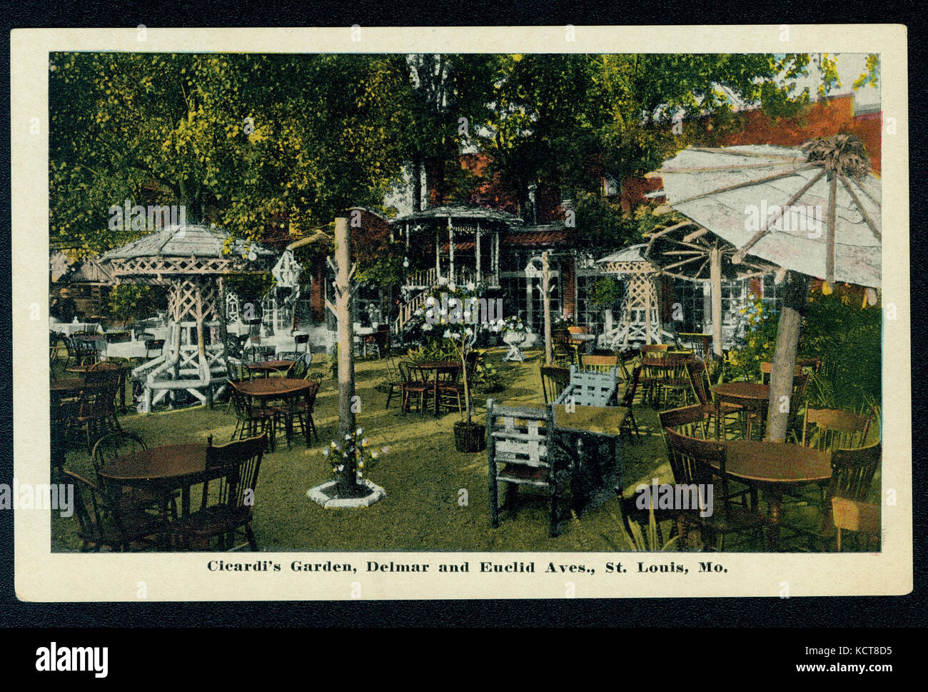 Cicardi's Garden, Delmar et Euclid Avenue. 4901 Delmar Boulevard Banque D'Images