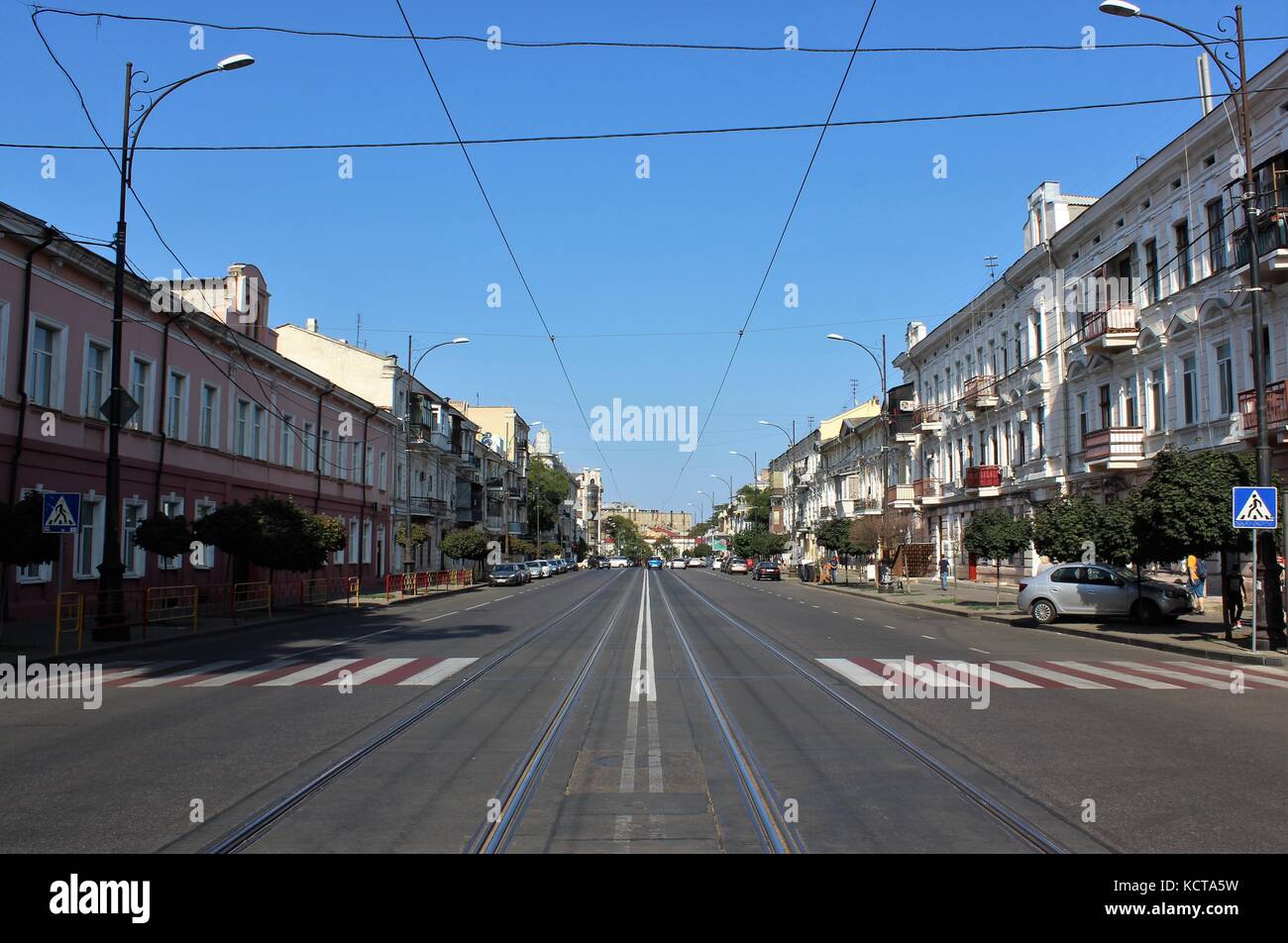 Street à Odessa ukraine Banque D'Images