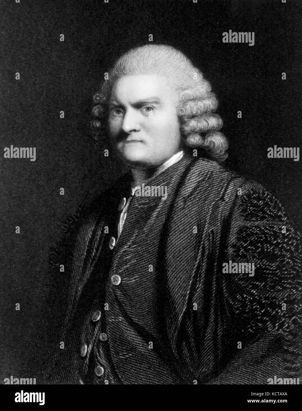 John PRINGLE (1707-1782) médecin écossais Banque D'Images