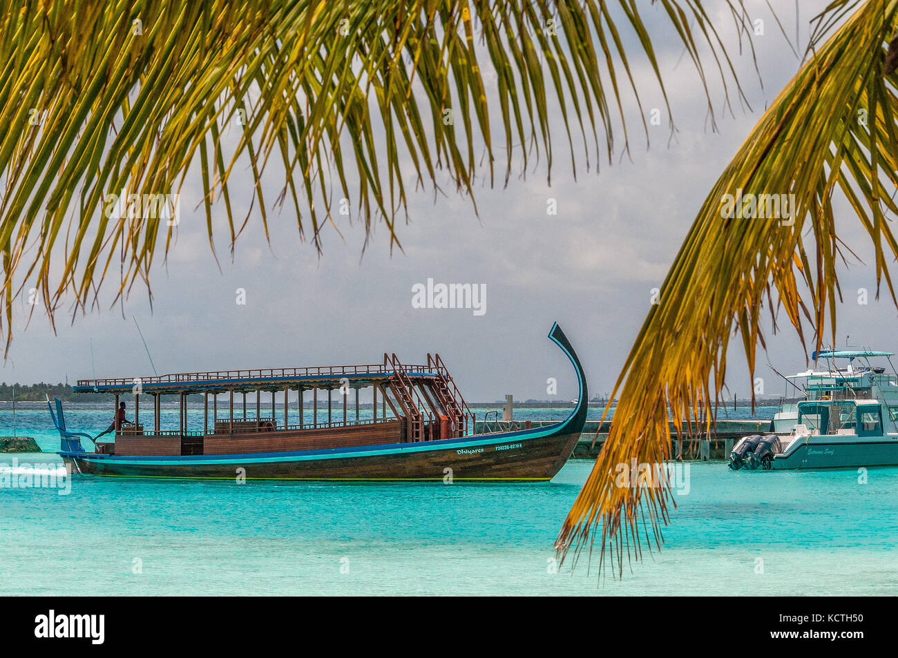 Furanafushi, Nord Malé, Maldives, Atol Banque D'Images