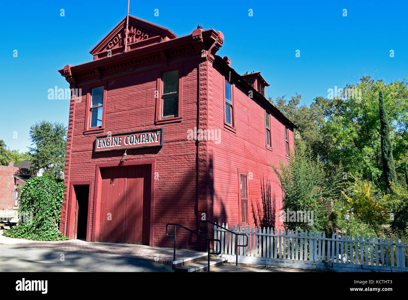 Firehouse, Engine Company, Columbia State Historic Park, Californie Banque D'Images